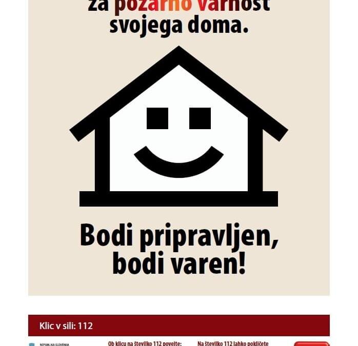 Oktober – mesec požarne varnosti