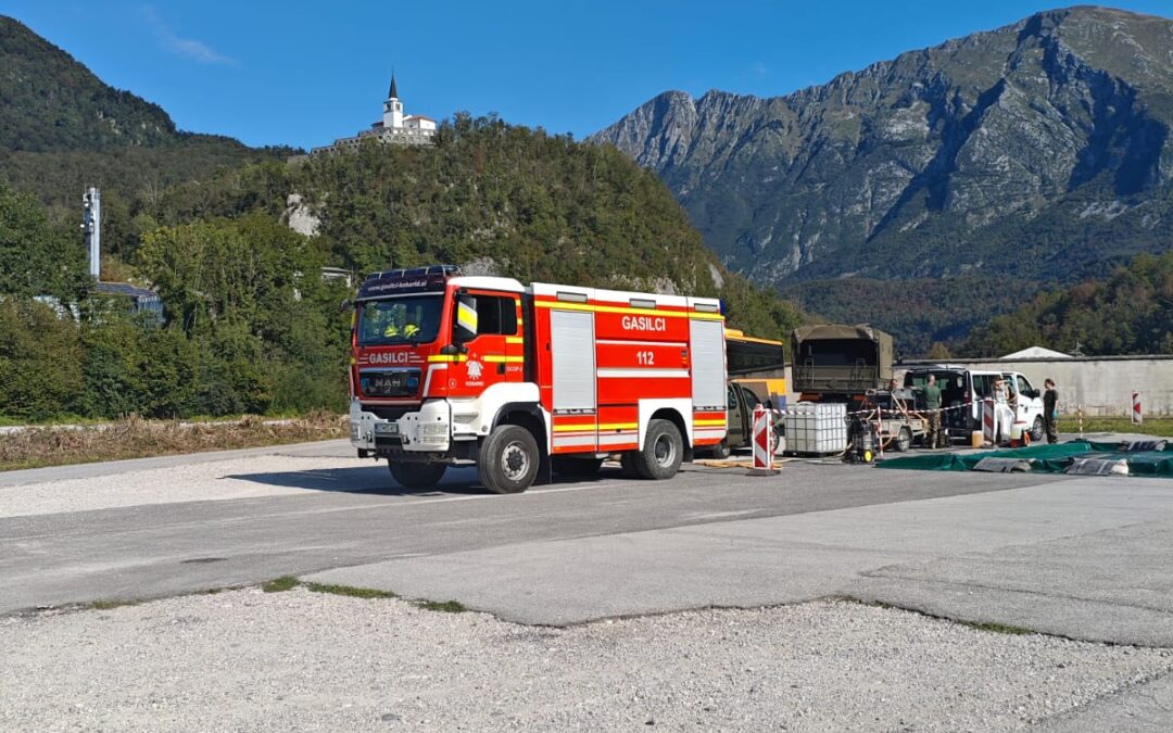Pomoč Slovenski vojski in Upravi za varno hrano, veterinarstvo in varstvo rastlin pri izvajanju dekontaminacije